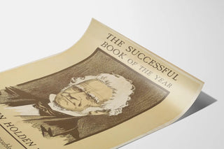 Vintage Poster 'The Successful Book of the Year' Eben Holden