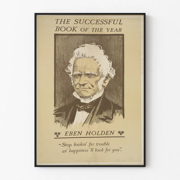 Vintage Poster 'The Successful Book of the Year' Eben Holden