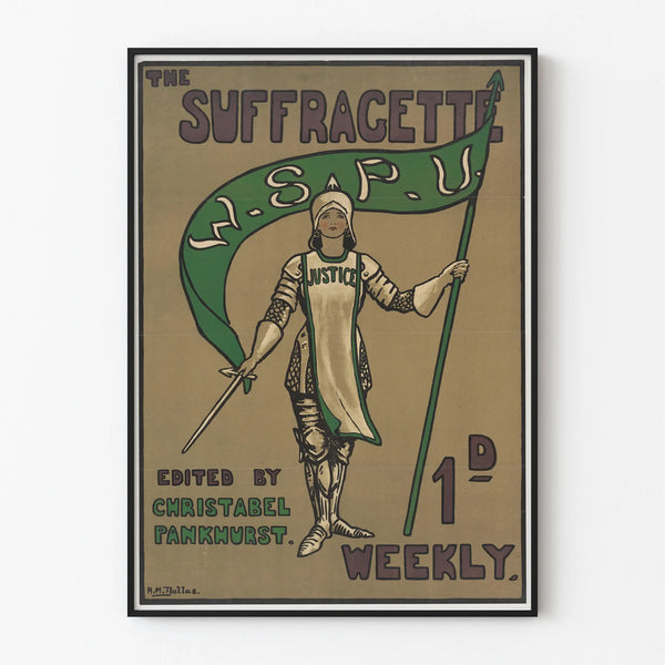Historical Poster The Suffragette - Engaged Mural Artwork