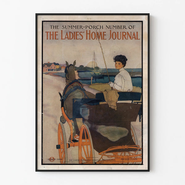 Vintage poster The Ladies' Home Journal - Wall decoration summer 1908