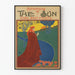 Vintage Advertising Poster Sun and Natural Landscape