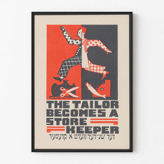 Vintage poster The Tailor Becomes a Store Keeper