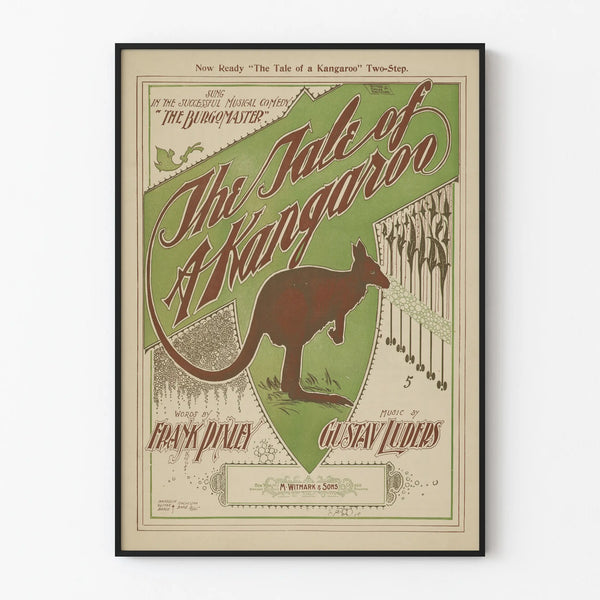 Vintage Poster The Tale of a Kangaroo - Musical Wall Decoration