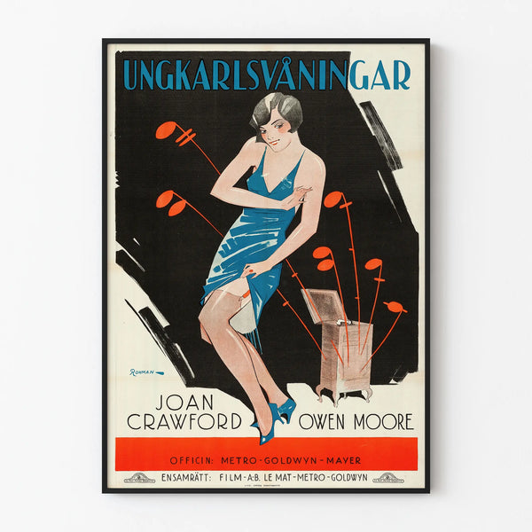 Vintage cinema poster Joan Crawford wall decoration