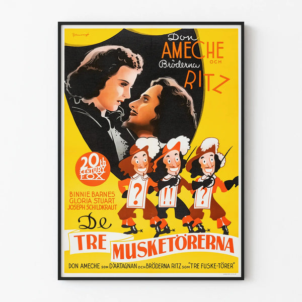 Vintage Poster The Three Musketeers Wall Decoration Key