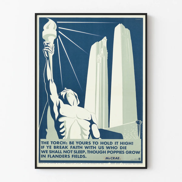 Vintage Wall Poster The Flame of Duty
