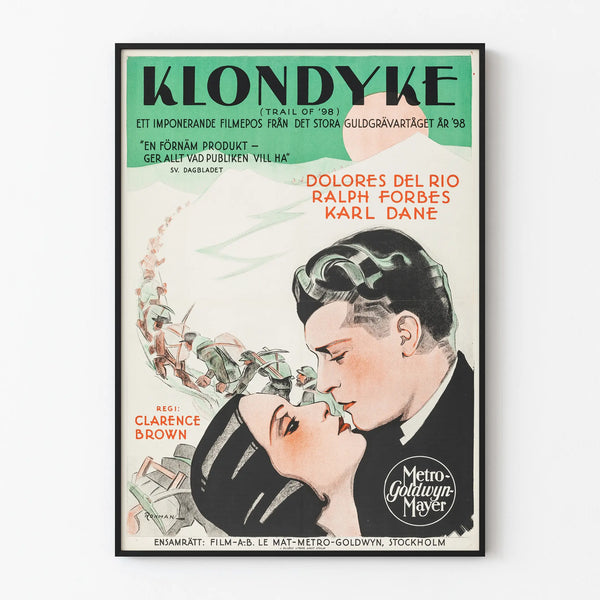 Vintage Poster of the Film Klondyke Trail of '98