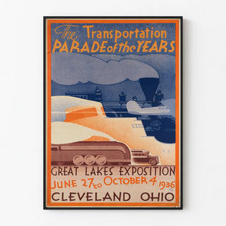 Vintage poster of the Great Lakes Exposition 1936 Cleveland