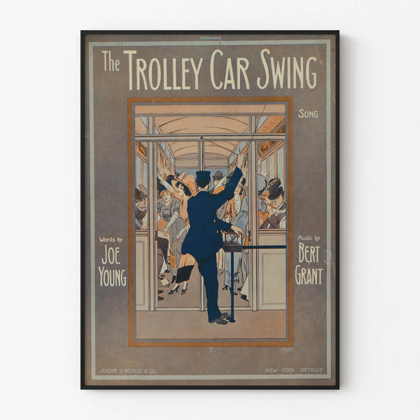 Vintage poster The Trolley Car Swing