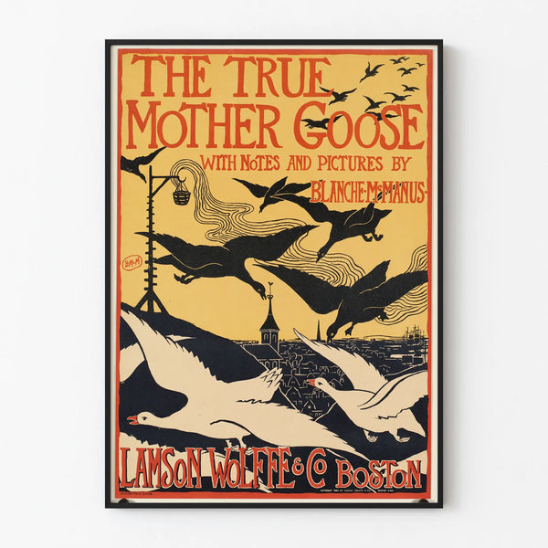 Vintage Poster The True Mother Goose by Blanche McManus