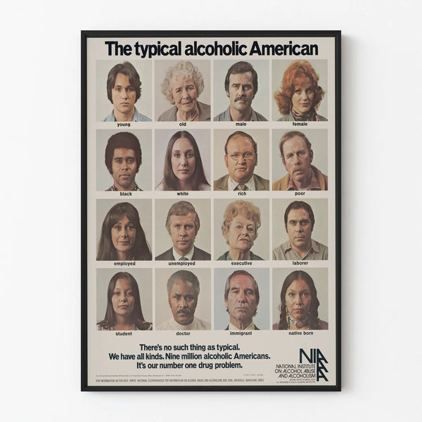 Awareness Poster: The Typical Profile of the American Alcoholic
