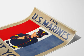 Vintage U.S. Marines Recruitment Poster