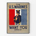 Vintage U.S. Marines Recruitment Poster