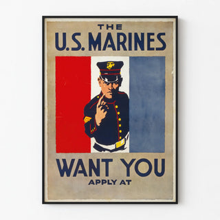 Vintage U.S. Marines Recruitment Poster
