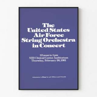 United States Air Force String Orchestra Poster