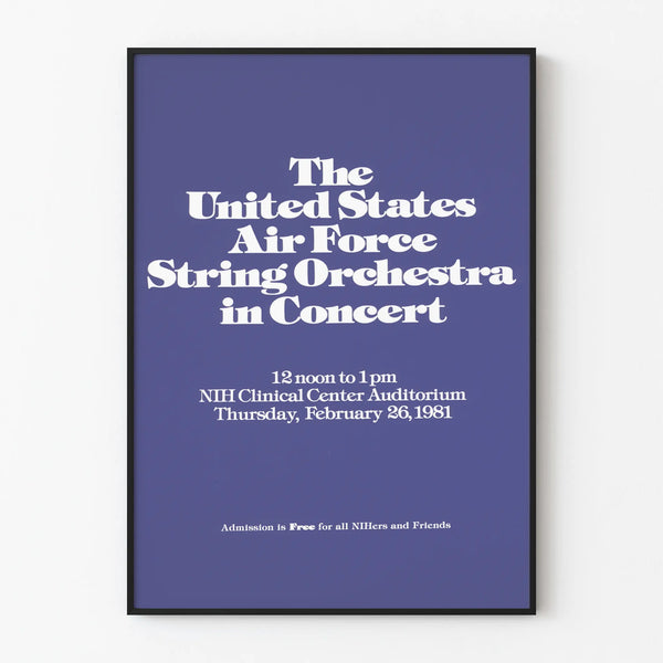 United States Air Force String Orchestra Poster