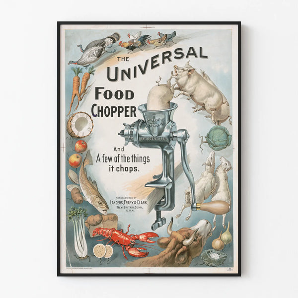 Vintage Poster Universal Food Chopper - Kitchen Wall Decoration