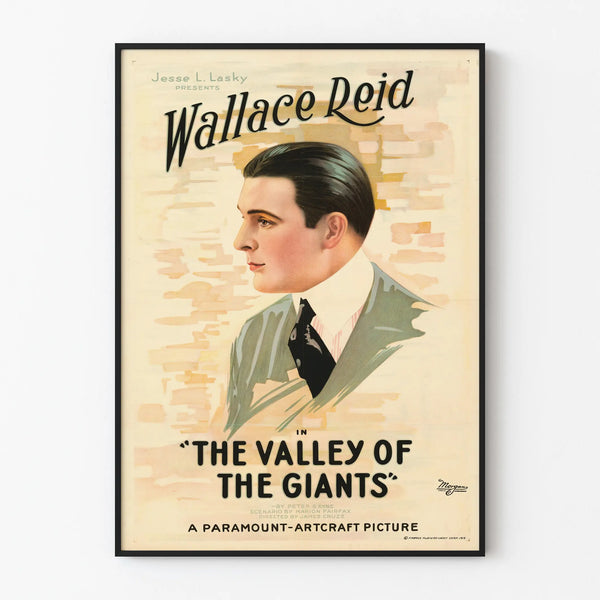 Vintage Poster of Wallace Reid - The Valley of the Giants