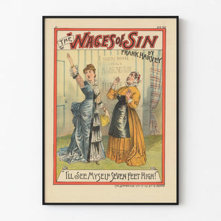 Vintage Poster The Wages of Sin by Frank Harvey