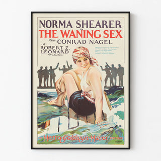 Vintage poster The Waning Sex with Norma Shearer