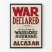 Vintage Poster War Declared - Warrior's Husband