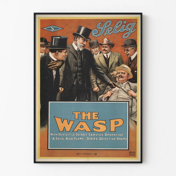 Vintage poster The Wasp - Retro style decorative poster