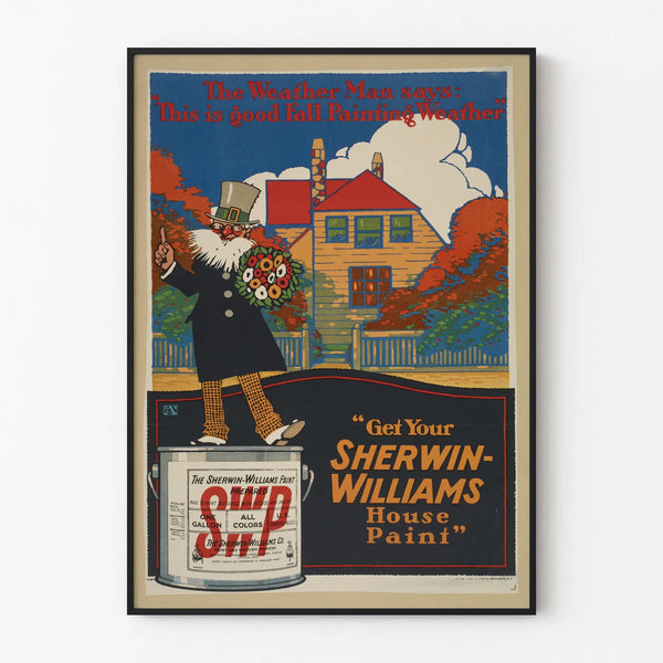 Vintage Sherwin-Williams Poster Autumn Paint