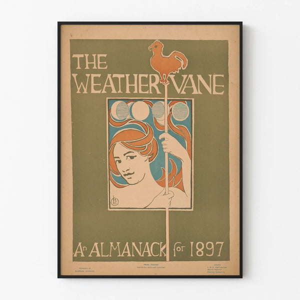 Vintage poster Almanac The Weathervane 1897