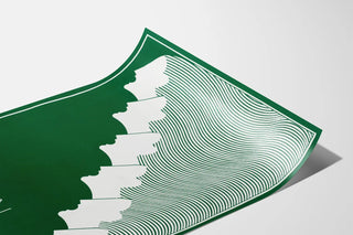 Poster The Western Wind minimalist green and white design