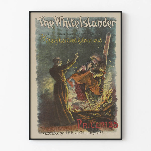 Vintage poster The White Islander - Historic wall decoration