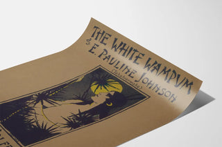 Vintage poster 'The White Wampum' by E. Pauline Johnson