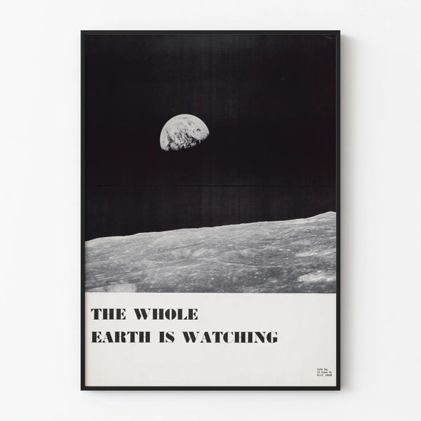 Decorative Poster 'The Whole Earth Is Watching' - Space and Ecological Inspiration