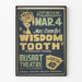 Vintage Poster for Theatre The Wisdom Tooth