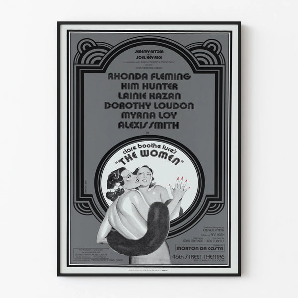 Vintage poster The Women style Art Deco - Elegant wall decoration