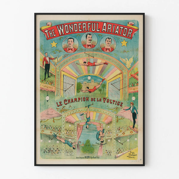 Vintage Poster The Champion of Aerial Acrobatics - The Wonderful Ariator