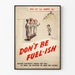 Vintage awareness poster for energy conservation