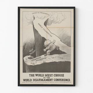 Vintage poster for the World Disarmament Conference