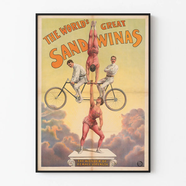 Vintage Poster The World's Great Sandwiches - Female Power