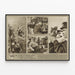 Vintage poster: Young Cadets of the British Navy in Training — framed artwork on a wall