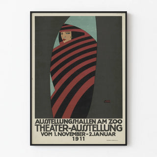 Vintage theater exhibition poster 1911