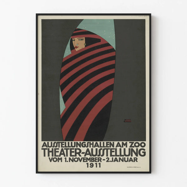 Vintage theater exhibition poster 1911