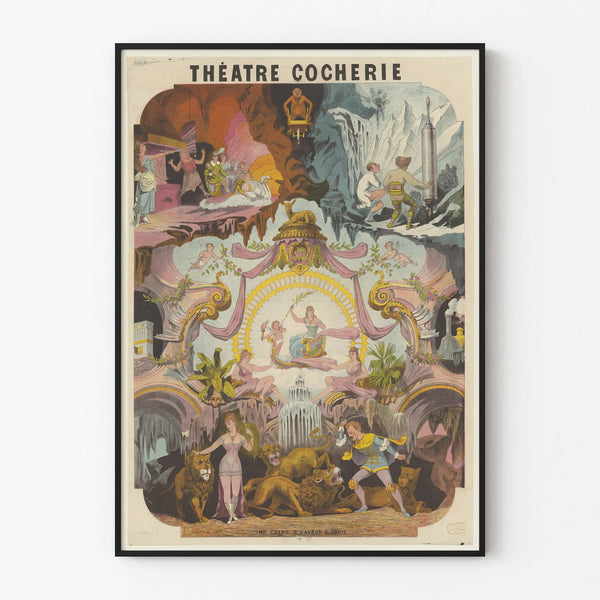 Vintage Cocherie Theater Decorative Poster