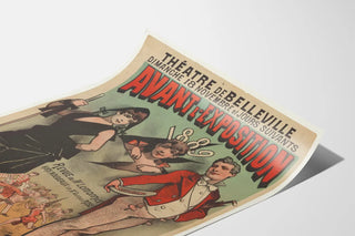 Theatre of Belleville Poster Before the Exhibition 1889