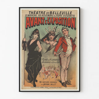 Theatre of Belleville Poster Before the Exhibition 1889