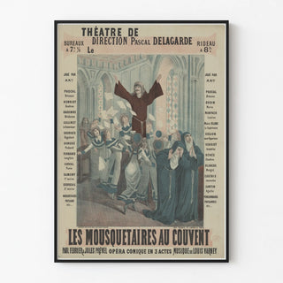 Theatre Poster The Musketeers at the Convent by Pascal Delagarde
