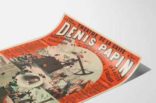 Denis Papin Theater Poster - Historical and Scientific Drama