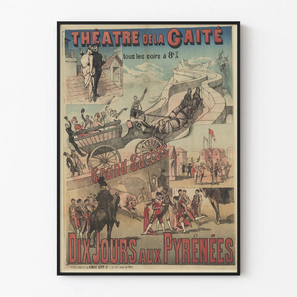 Poster Théâtre de la Gaîté - Ten Days in the Pyrenees