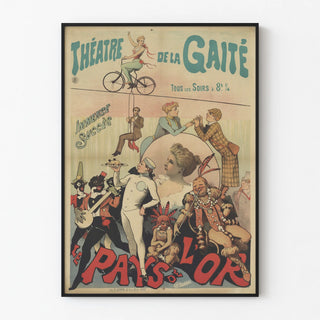 Poster of the Théâtre de la Gaîté - The Land of Gold