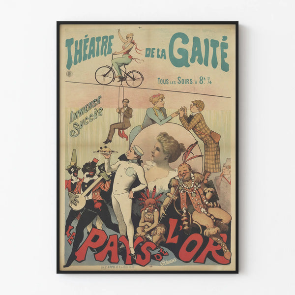 Poster of the Théâtre de la Gaîté - The Land of Gold