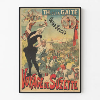 Vintage Poster of Suzette's Journey at the Gaîté Theater
